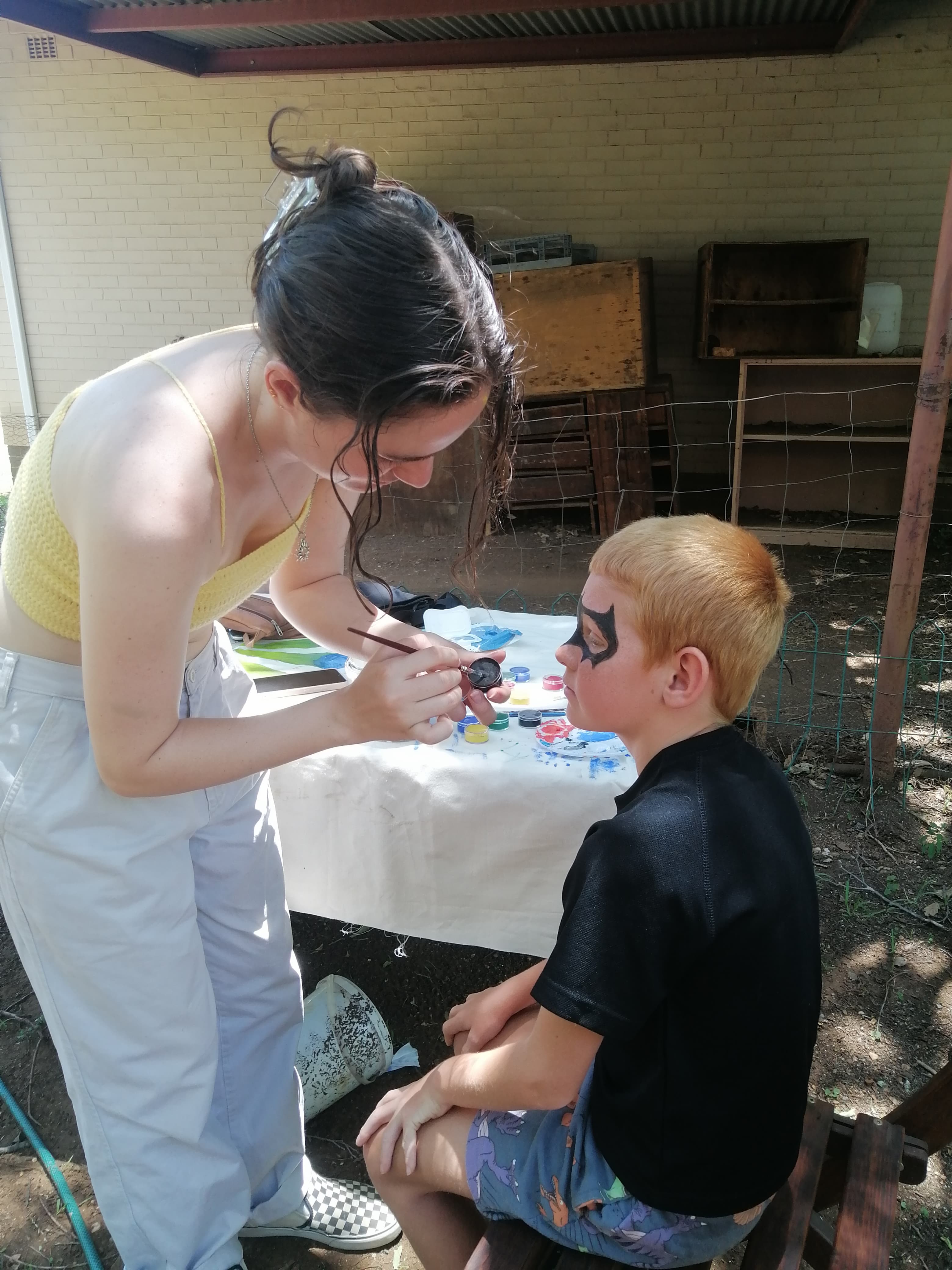 facepainting at the WTF arts festival